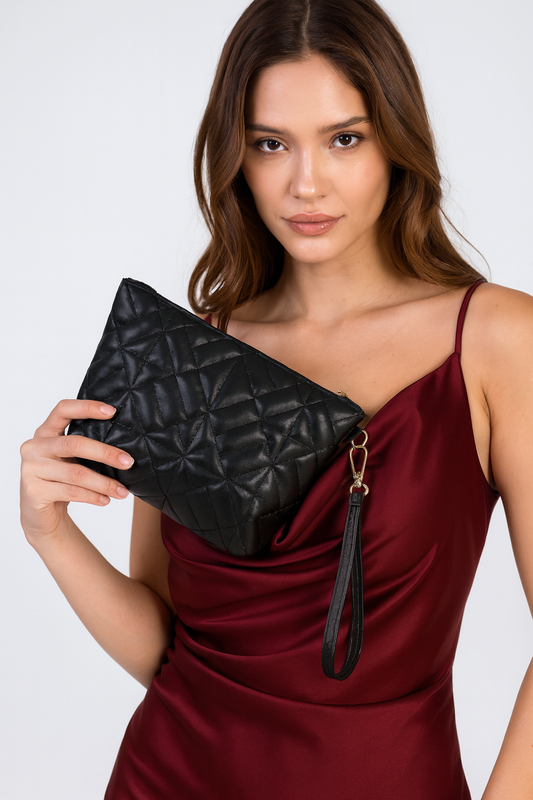 Fosca Geometrik Desenli Clutch El Çantası Organizatör Makeup Bag
